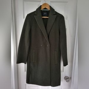 J. Crew Daphne Wool Coat in Olive Green Size 4